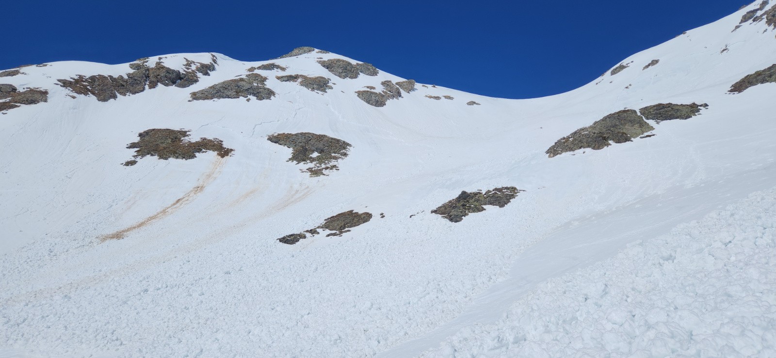 les avalanches dans la face Est de la Grande Lance&nbsp;