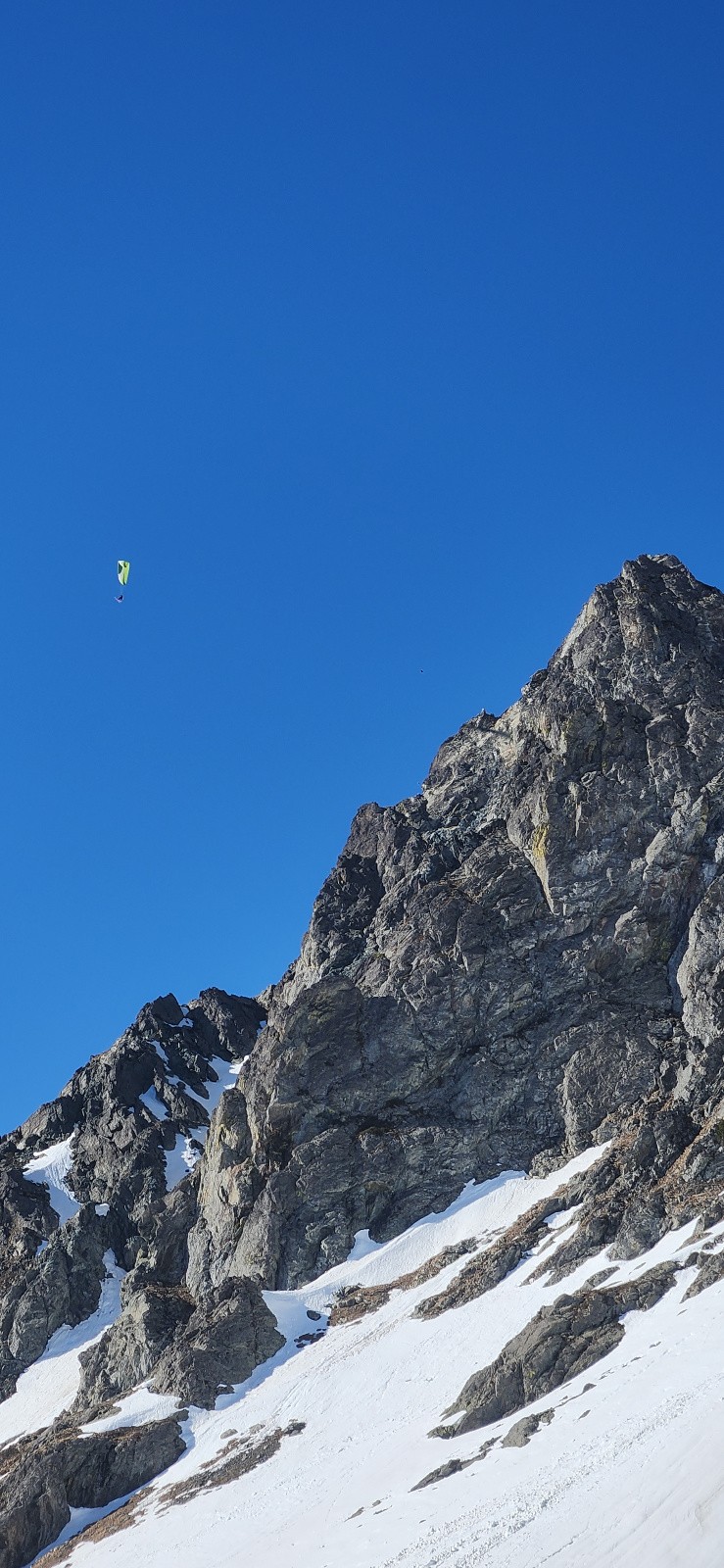 parapente en transition vers le Pic du Lou&nbsp;