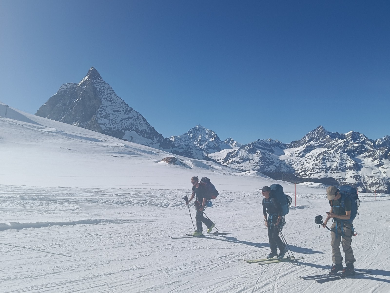 les dernières mètres, et les pies sont finis