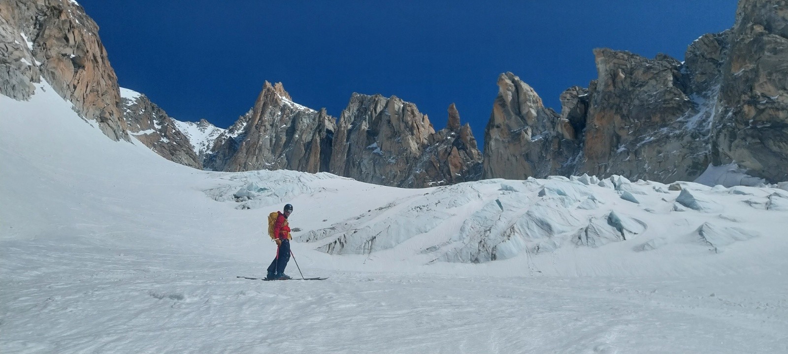 &nbsp;Descente de la voie normale