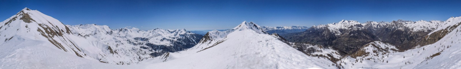 Panorama 360° depuis le point 2363, Petite Autane au centre