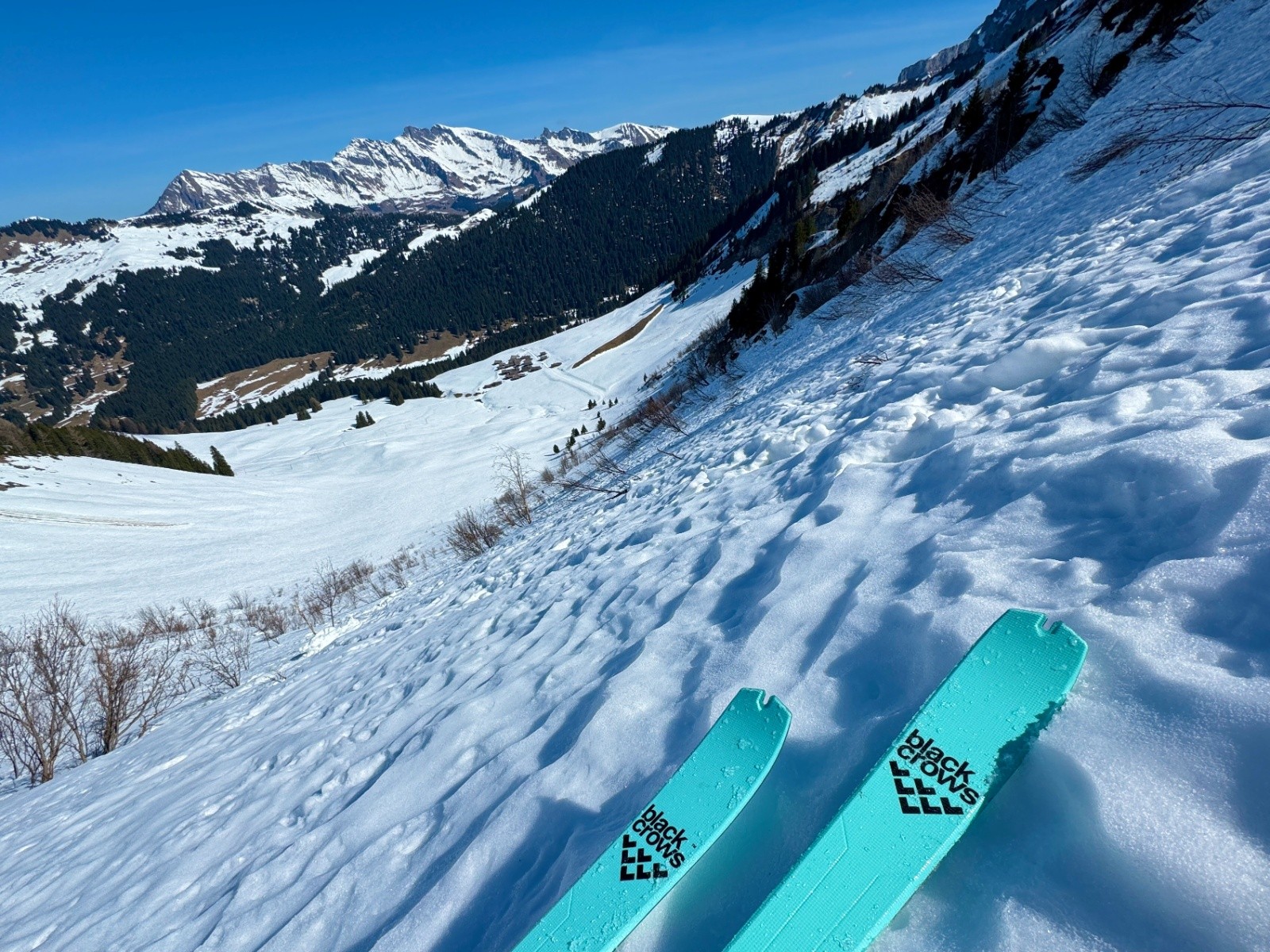 Descente physique sur Taveyanne