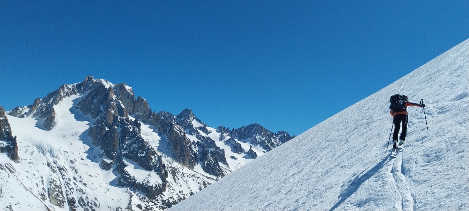 &nbsp;Maman monte à coté de l'Aiguille d'Argentière