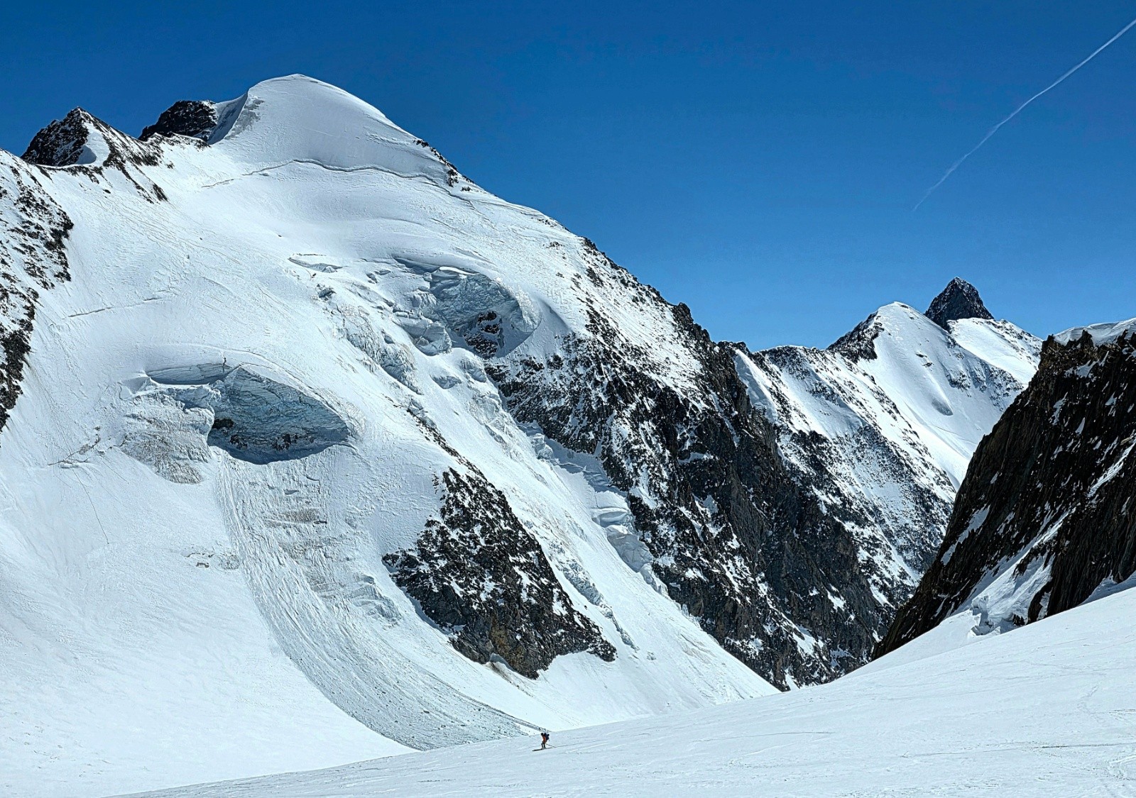 Belle purge dans la face Nord de l aiguille de Tré la Tete