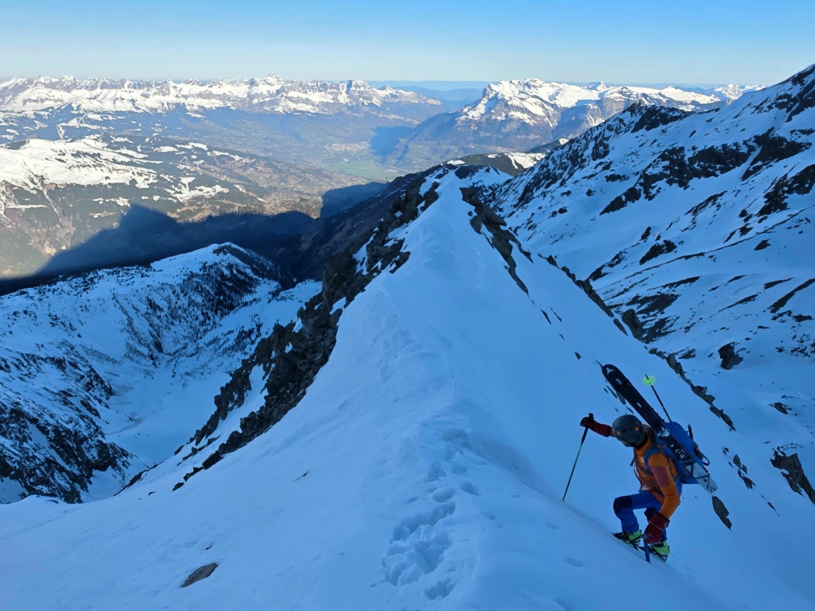 Arrivée sur l arete&nbsp;