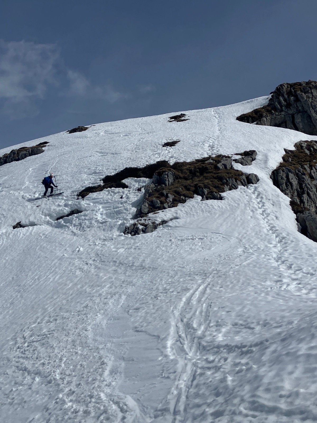 Le ressaut (bonnes marches et à 12h pas besoins des crampons)