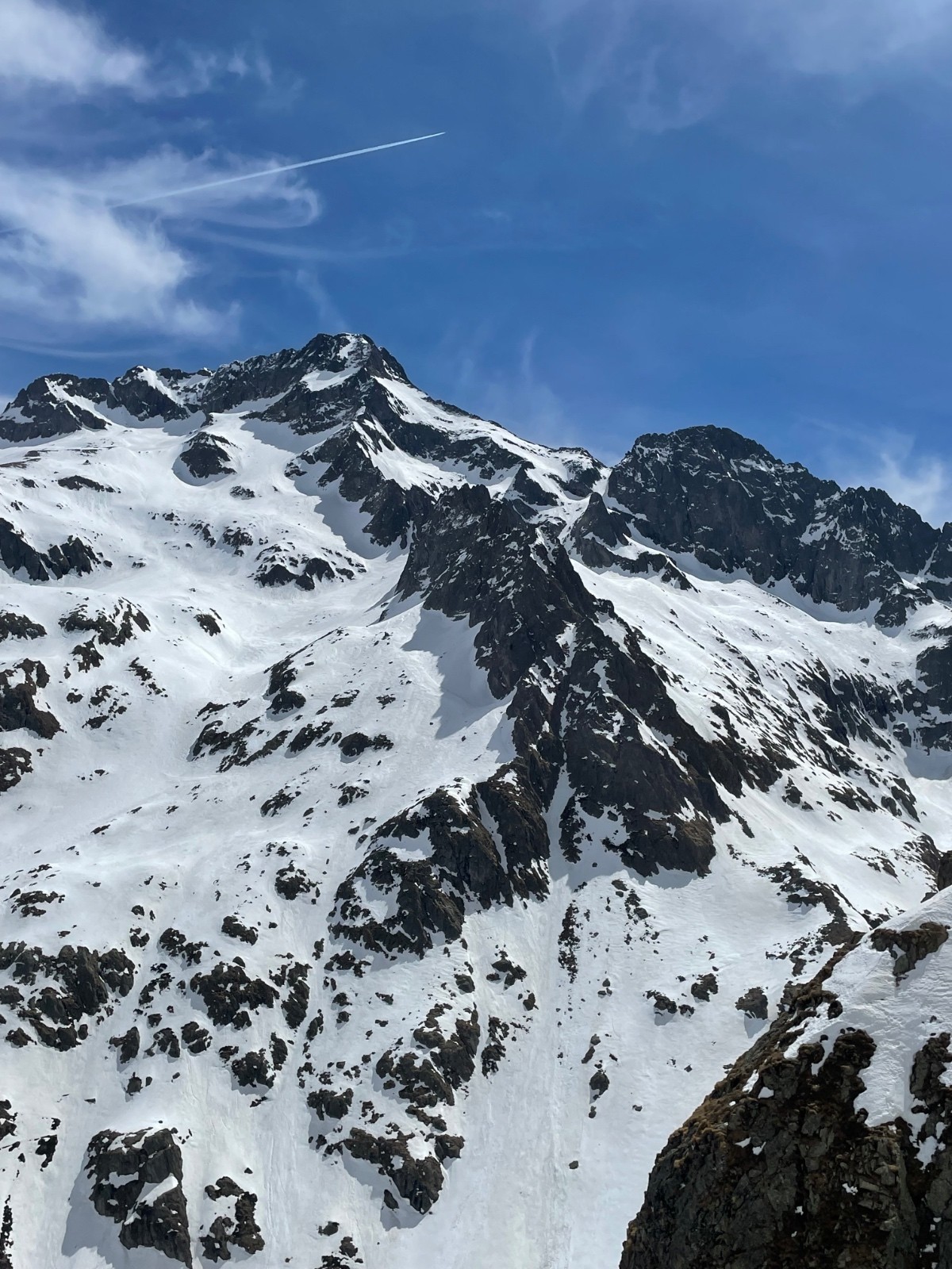 vue du Gelas (coté Nord) du bas des Gaisses&nbsp;