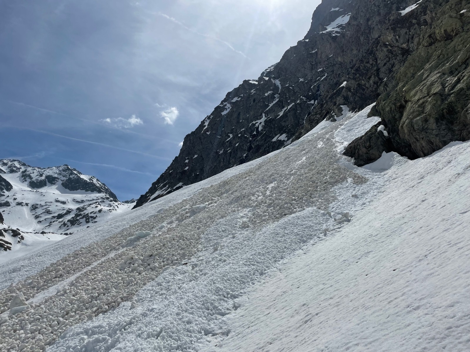 avalanches sous les Gaisses&nbsp;