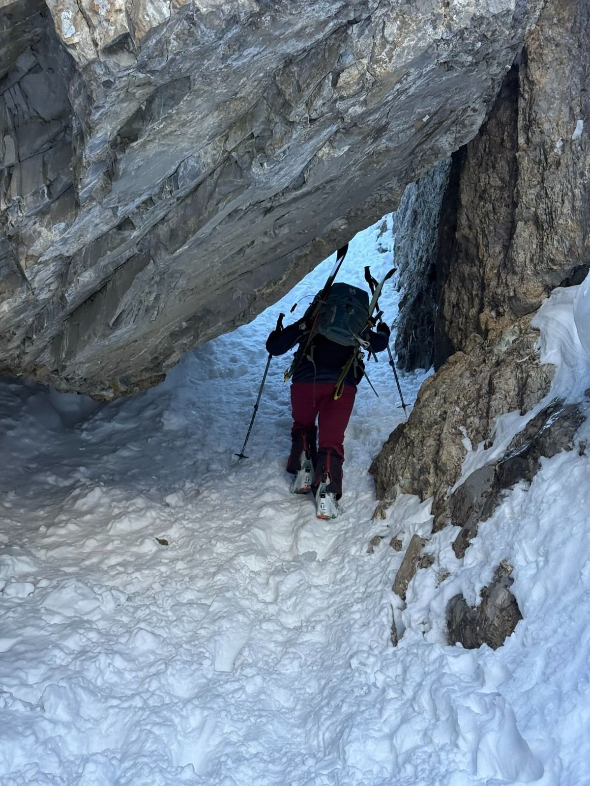 bloc coincé pointe des Cerces N