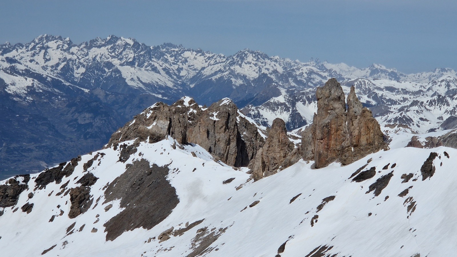 Pics sur fond d'Ecrins&nbsp;