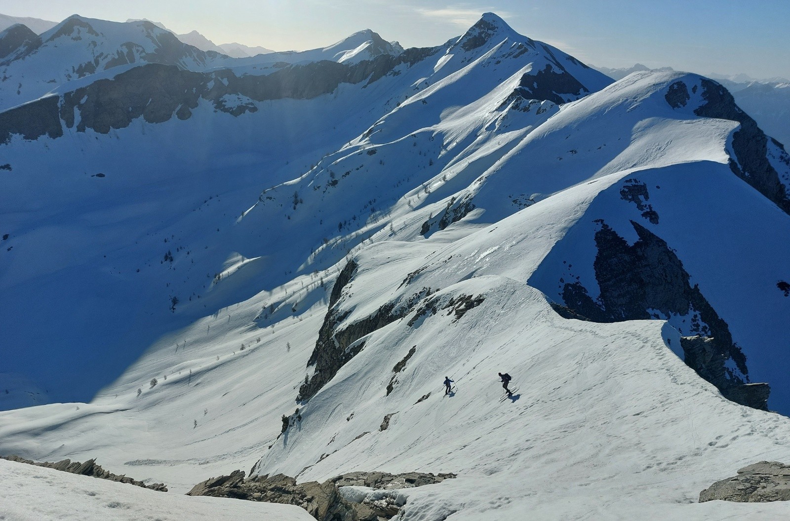 &nbsp;Petite Aig avec en prolongement le cirque suspendu du Clot du Rocher
