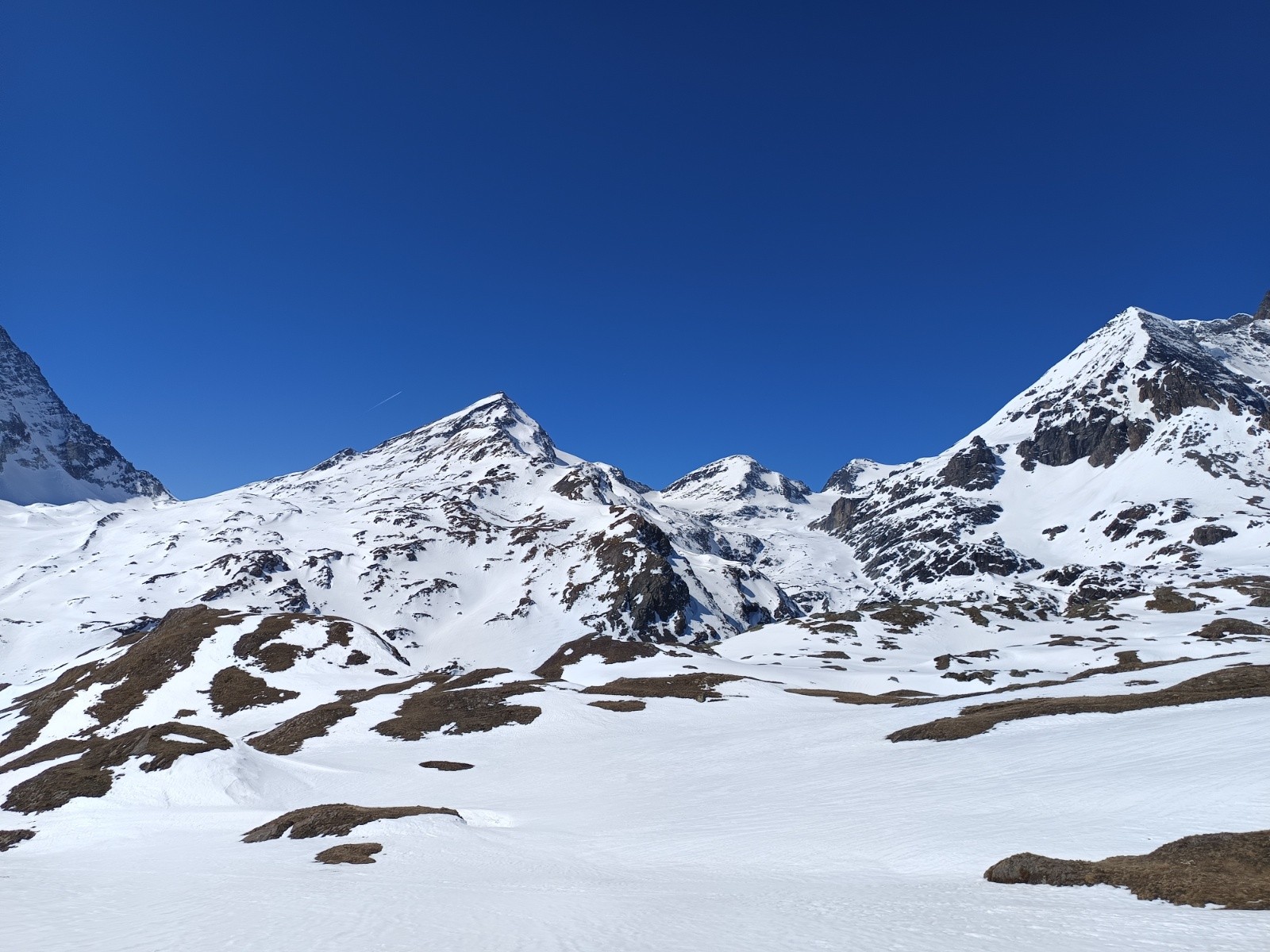 &nbsp;19 Descente depuis l'arête du Mont Avril