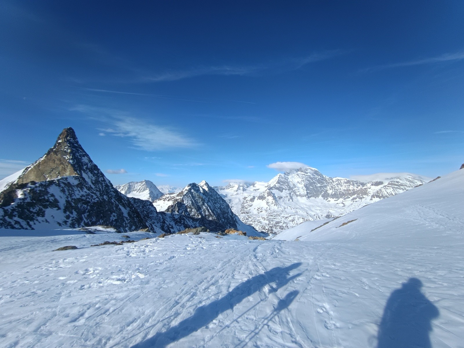 &nbsp;21 Arrivé au col des Portons, vue vers le Combin