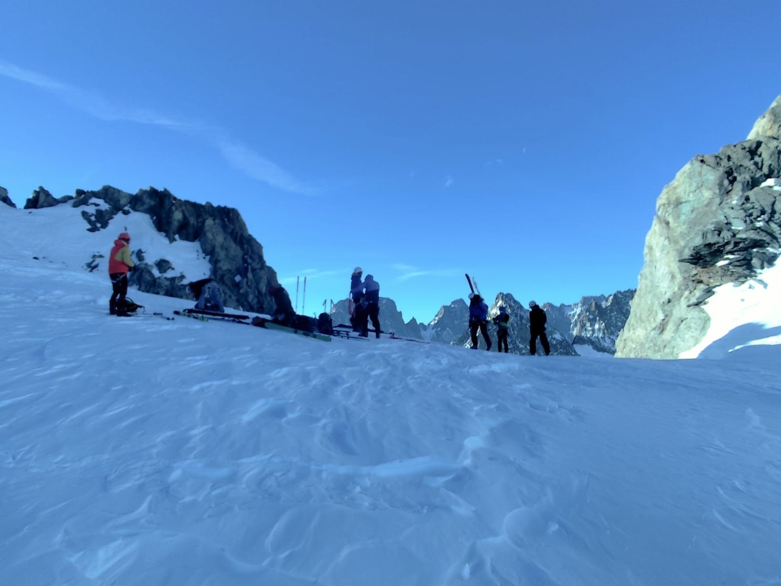 Sortie du col Emile Pic&nbsp;