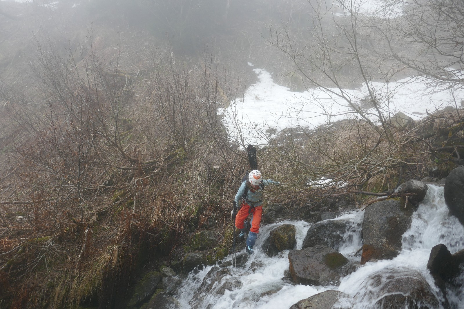 Il aura manqué 10m de dénivelé pour rejoindre la piste !&nbsp; 