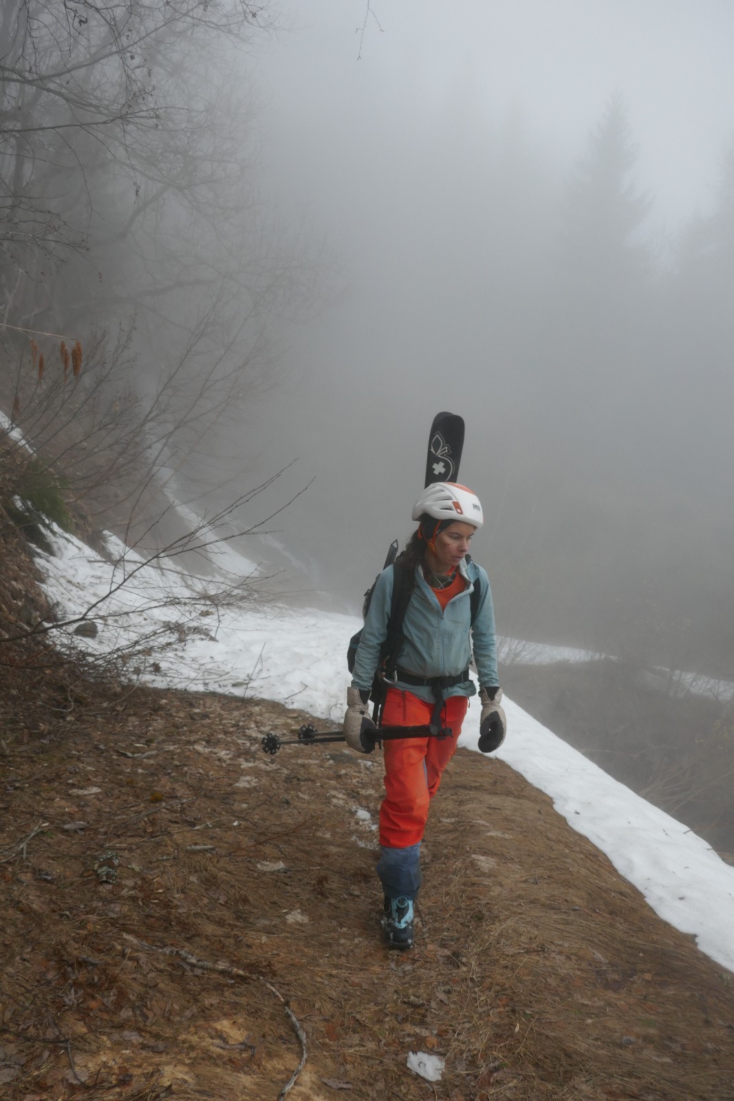 Sur la piste à 1450m 