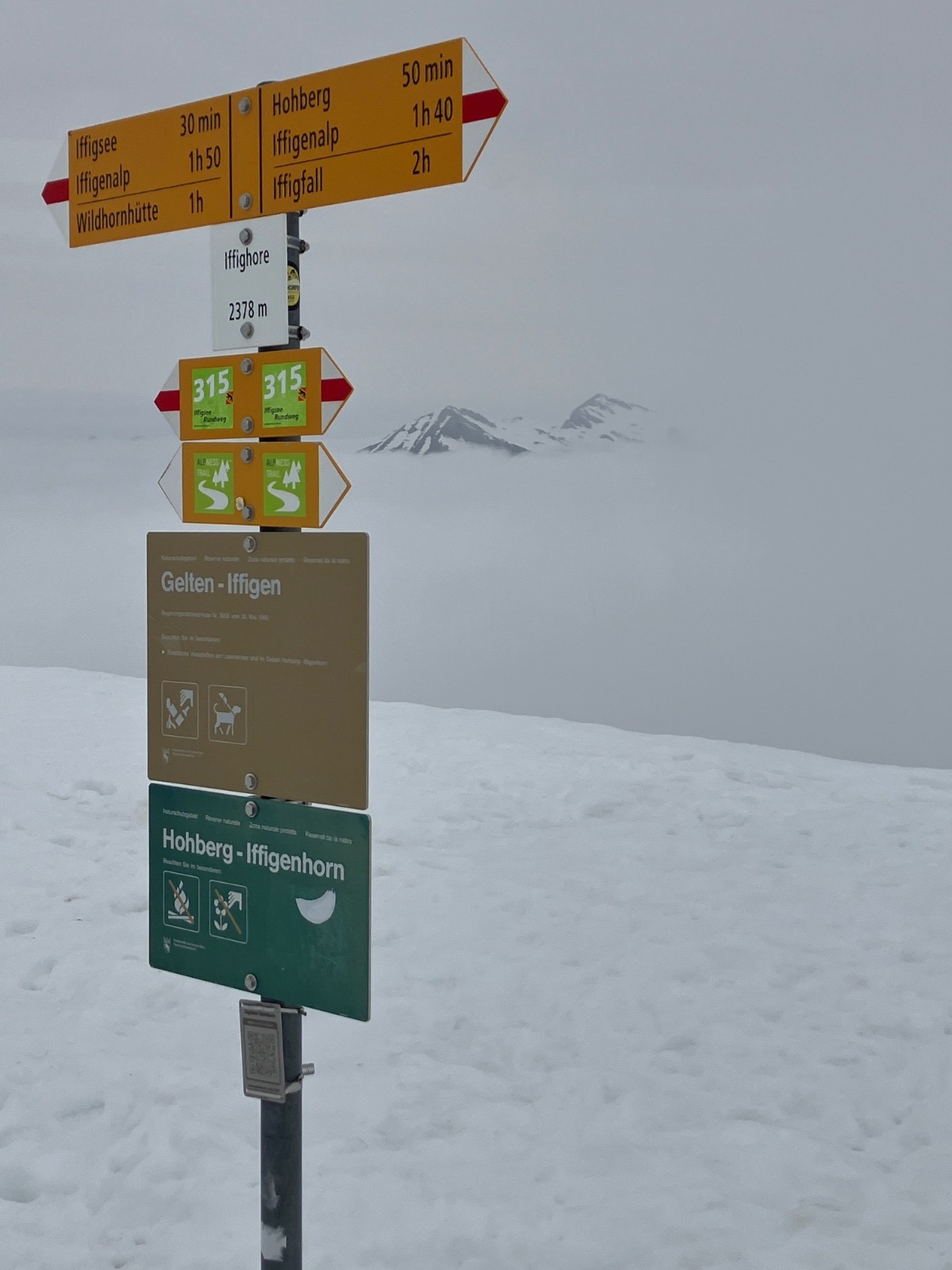 Iffighore avant descente dans le brouillard&nbsp;