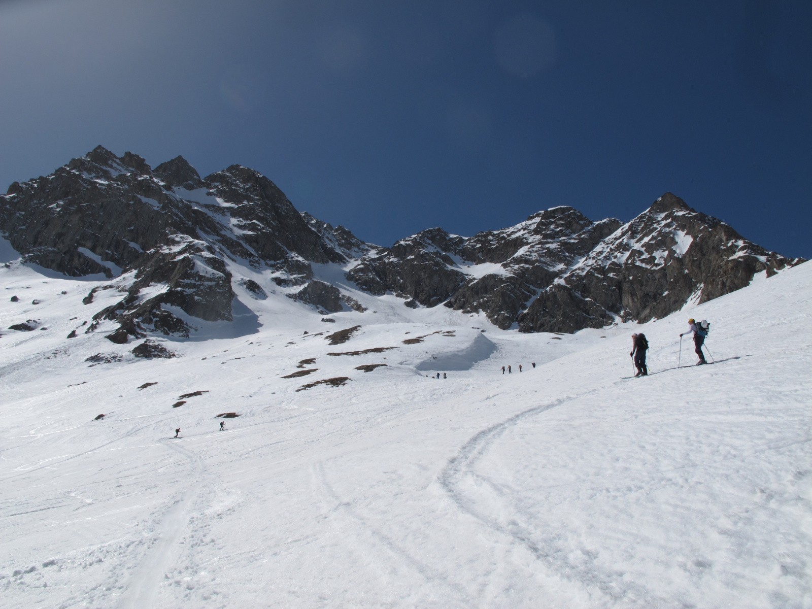 #4 Vue sur la combe de montée et son accès Vue sur la combe de montée et son accès