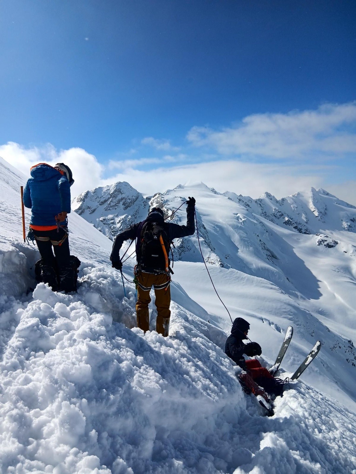 J2: On teste la pente sous la face N (4.2/E2) de la Punta Cadini&nbsp;
