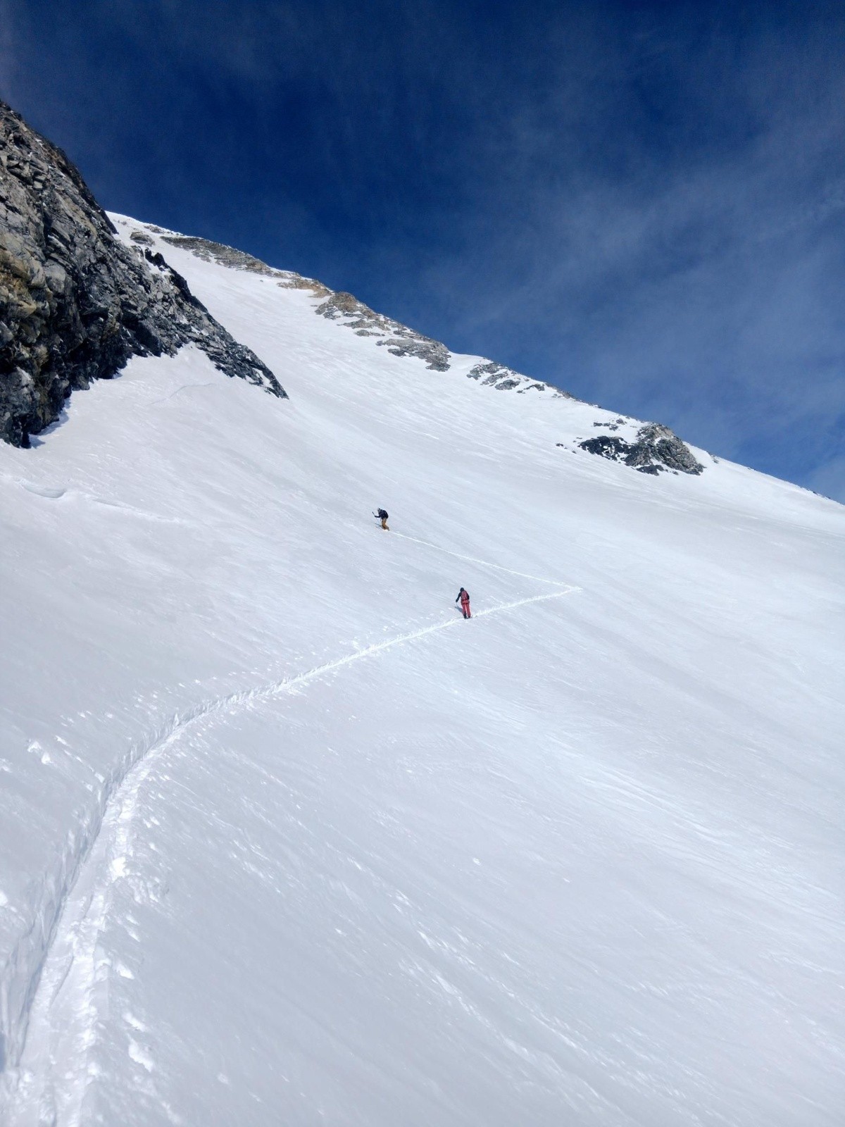 &nbsp;J4: Mathieu et Marine qui se lancent dans la face du Gran Zebrù