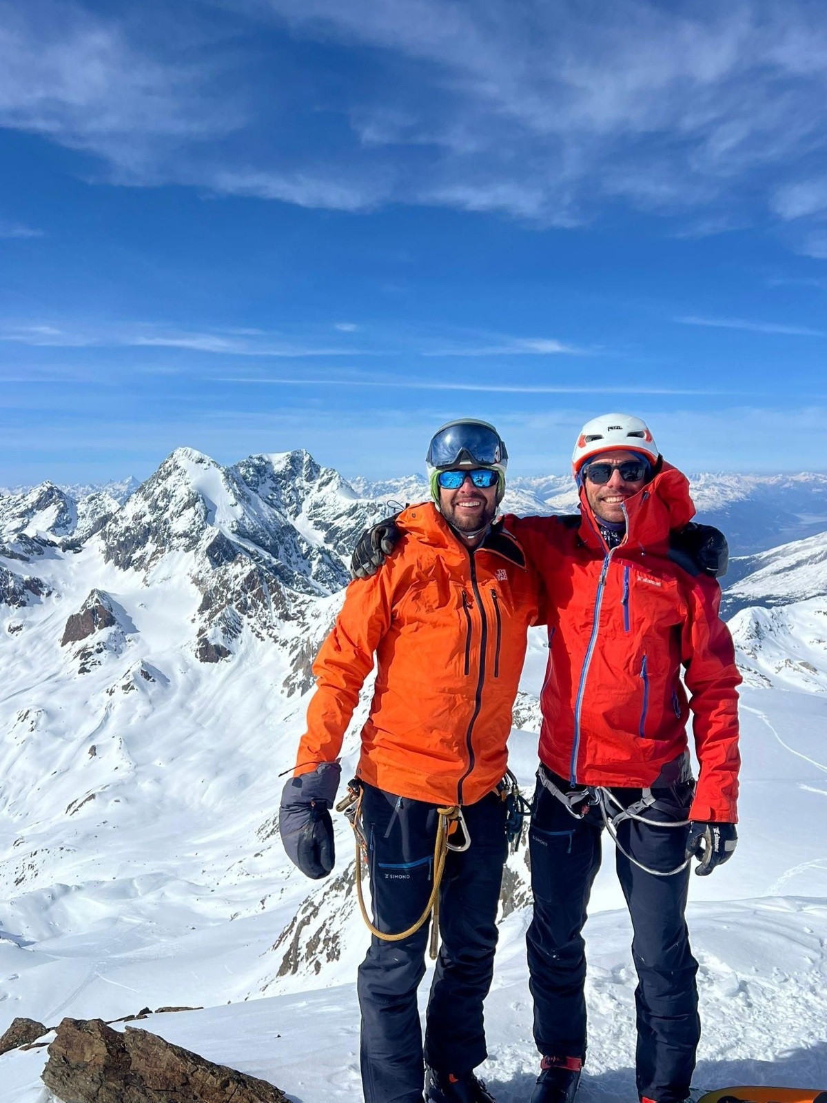 J3: Jardinieros devant l'objectif du lendemain, le Gran Zebrù&nbsp;
