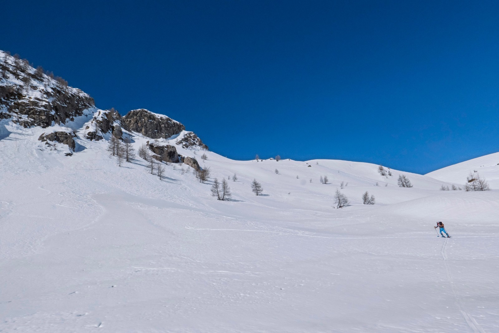 Montée sur Clot Lamiande
