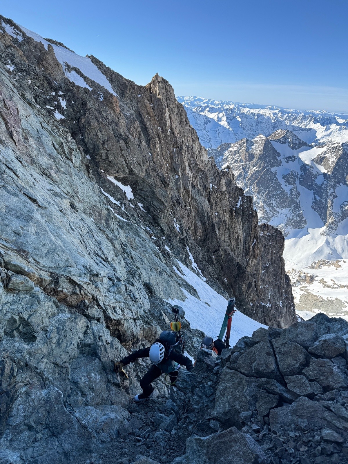 Derniers mètres du couloir en escalade&nbsp;
