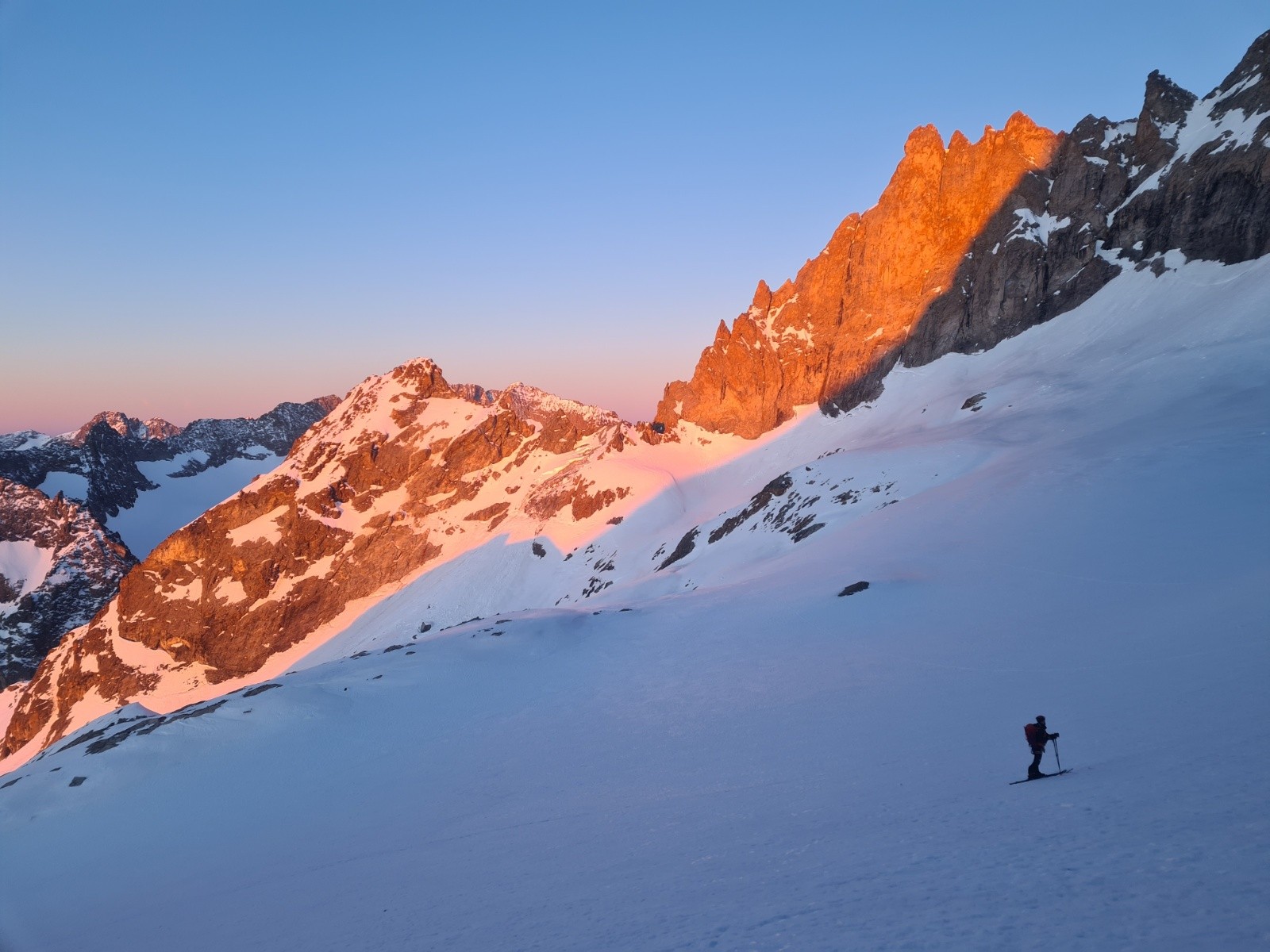 &nbsp;Jérôme qui profite du lever de soleil&nbsp;