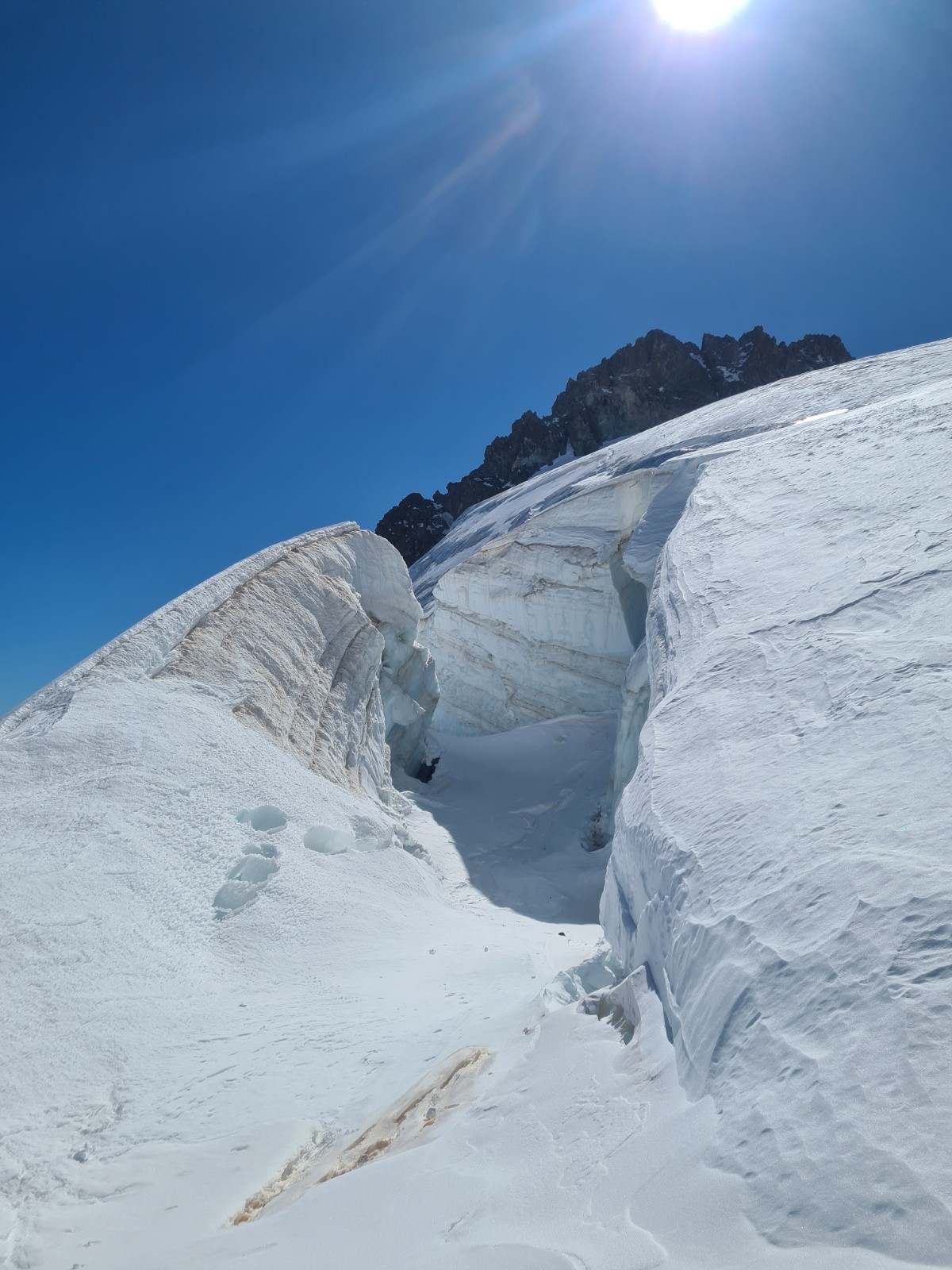 &nbsp;Des crevasses bien ouvertes !