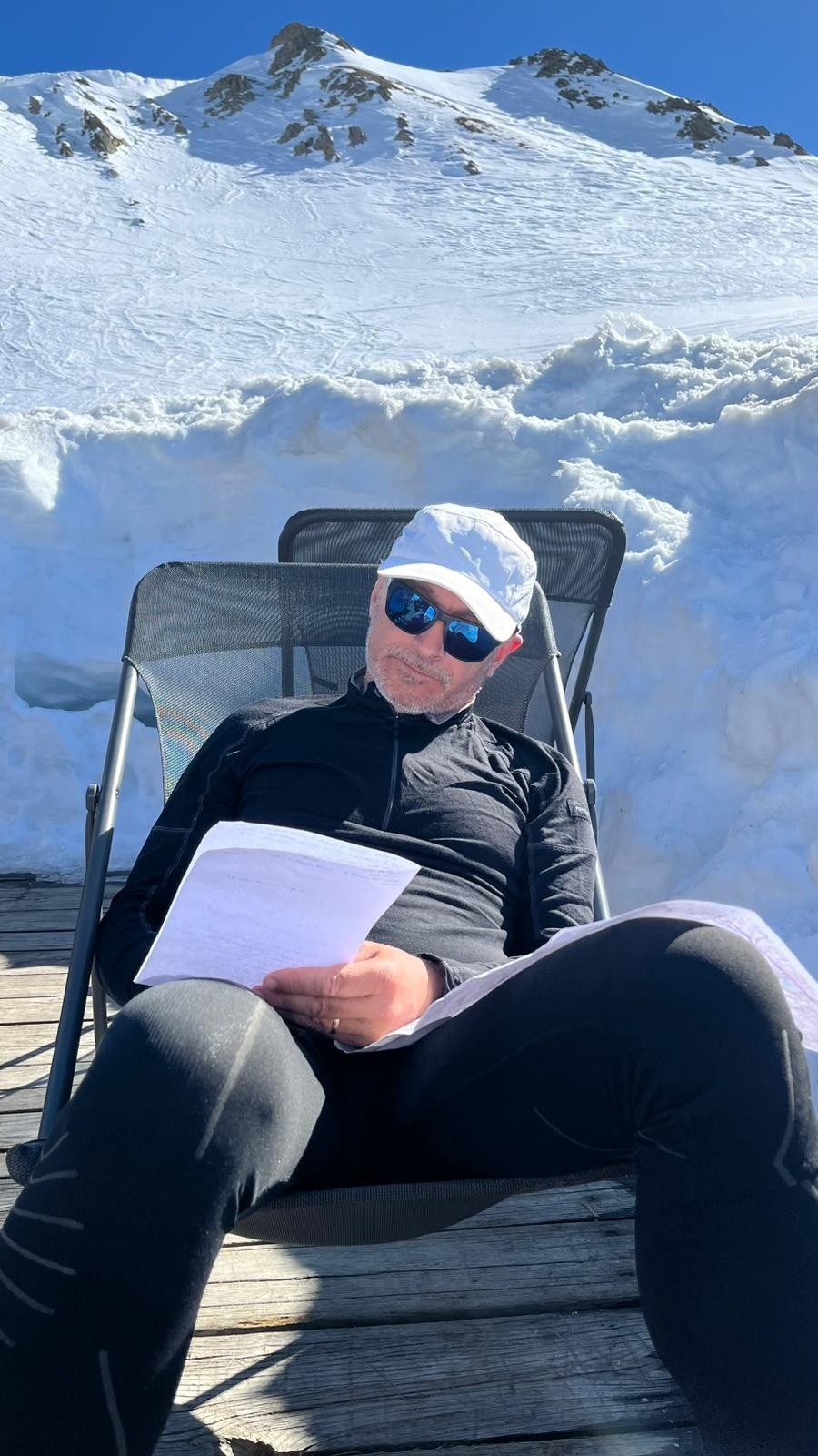 #31 J2 Phase d J2 Phase d'écriture sur la terrasse du refuge du Thabor