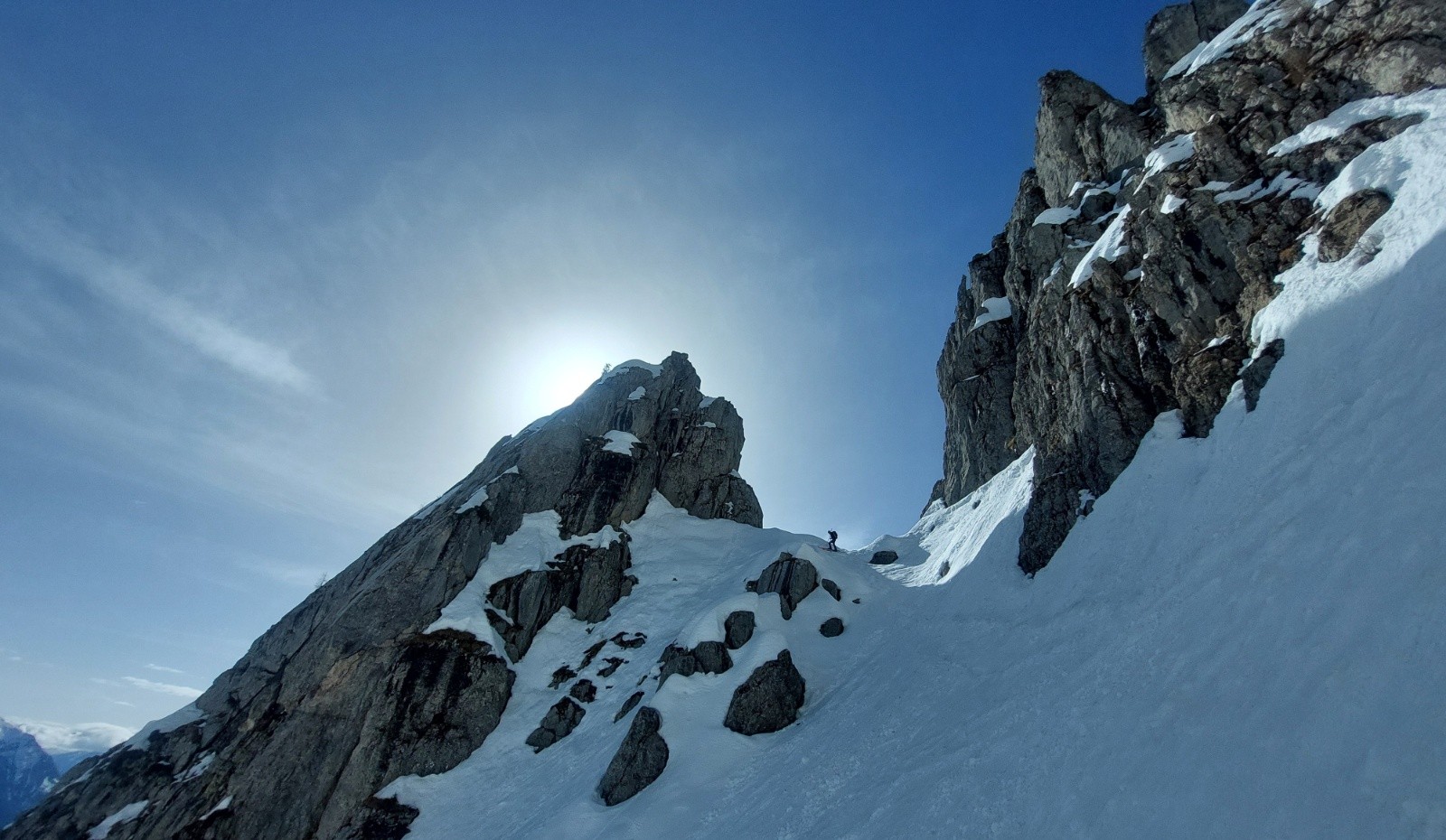 #22 la brèche coté grand couloir NE la brèche coté grand couloir NE