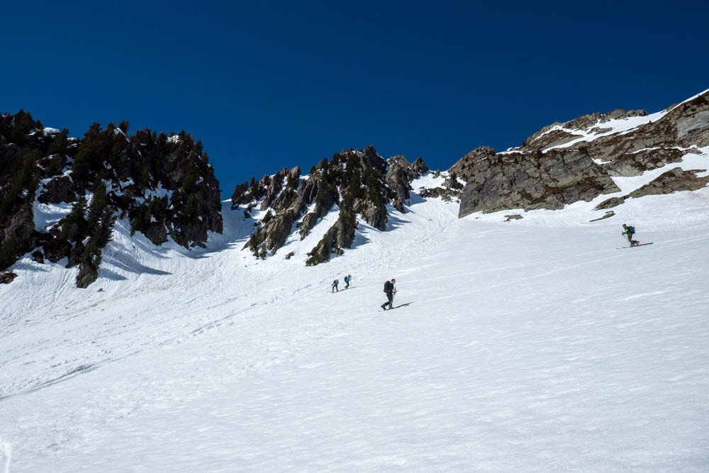 en vue du couloir Est déjà&nbsp; à&nbsp; l'ombre