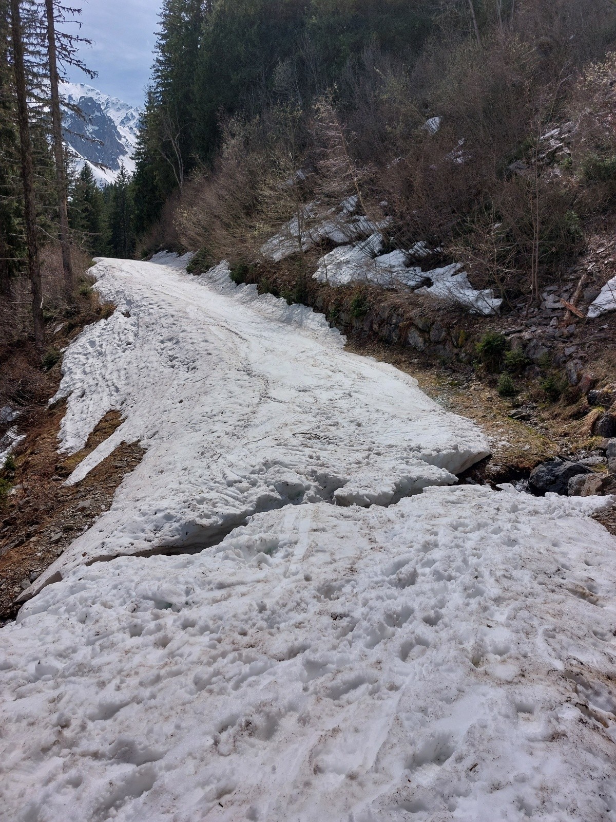 La route juste après le portail&nbsp;