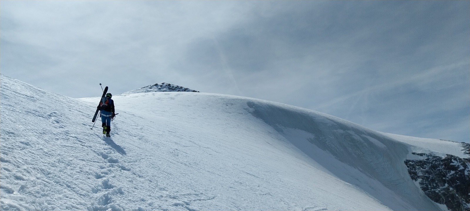 Arrivée au col des grands couloirs&nbsp;