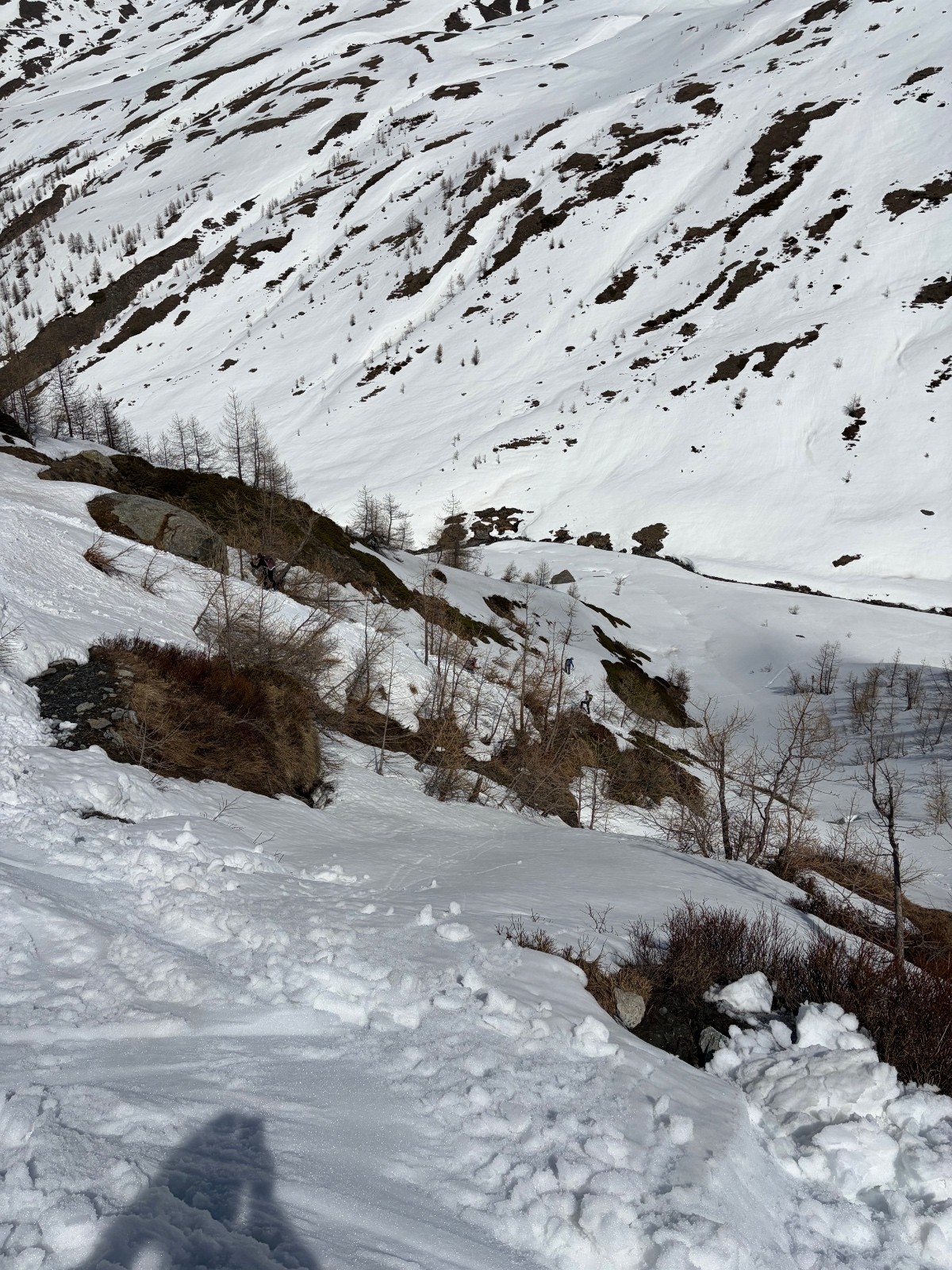 &nbsp;Le premier Vallon, au-dessus des bergeries pris à la descente