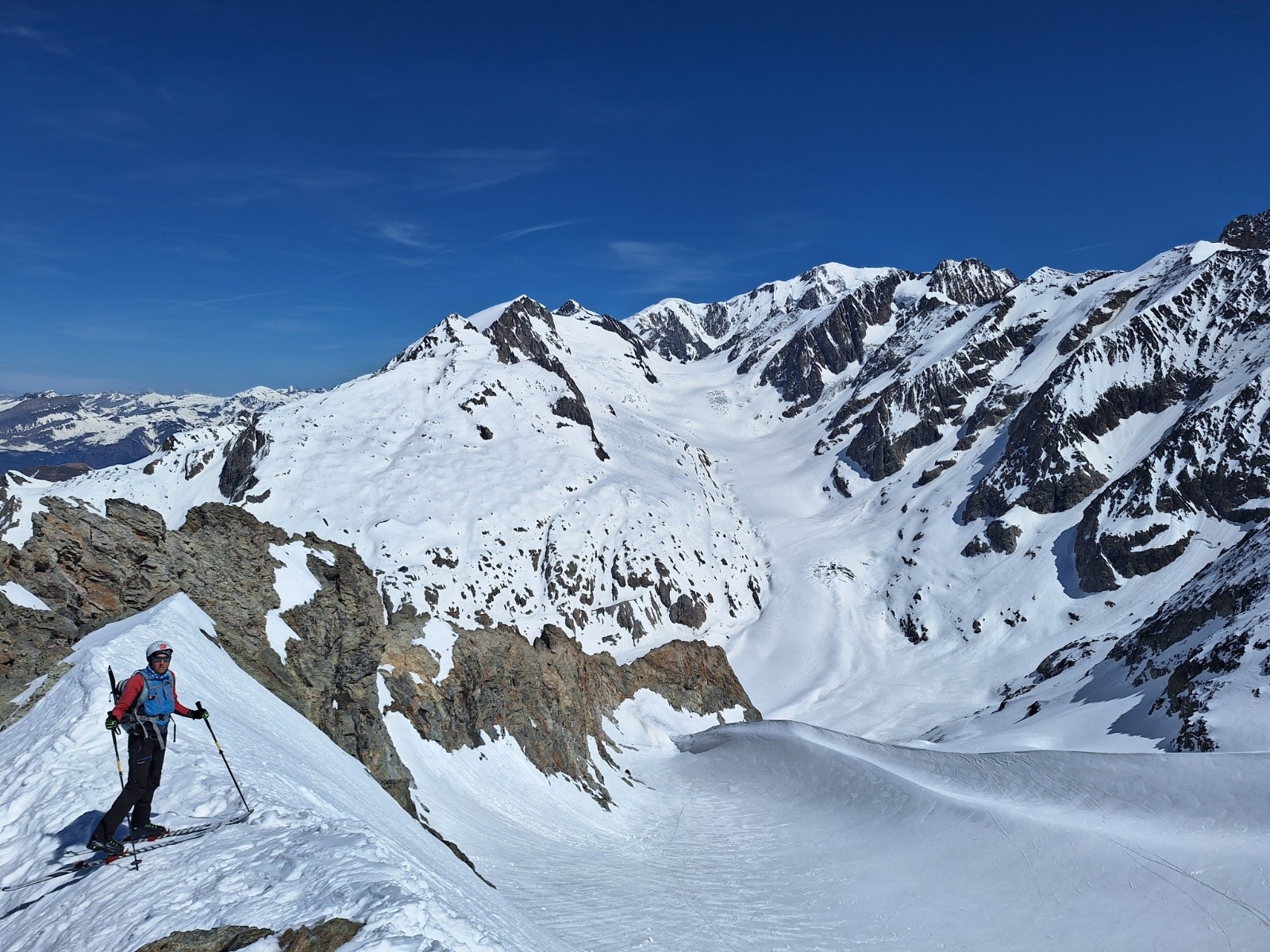 Au Col, vue sur le bassin de Tré la Tête