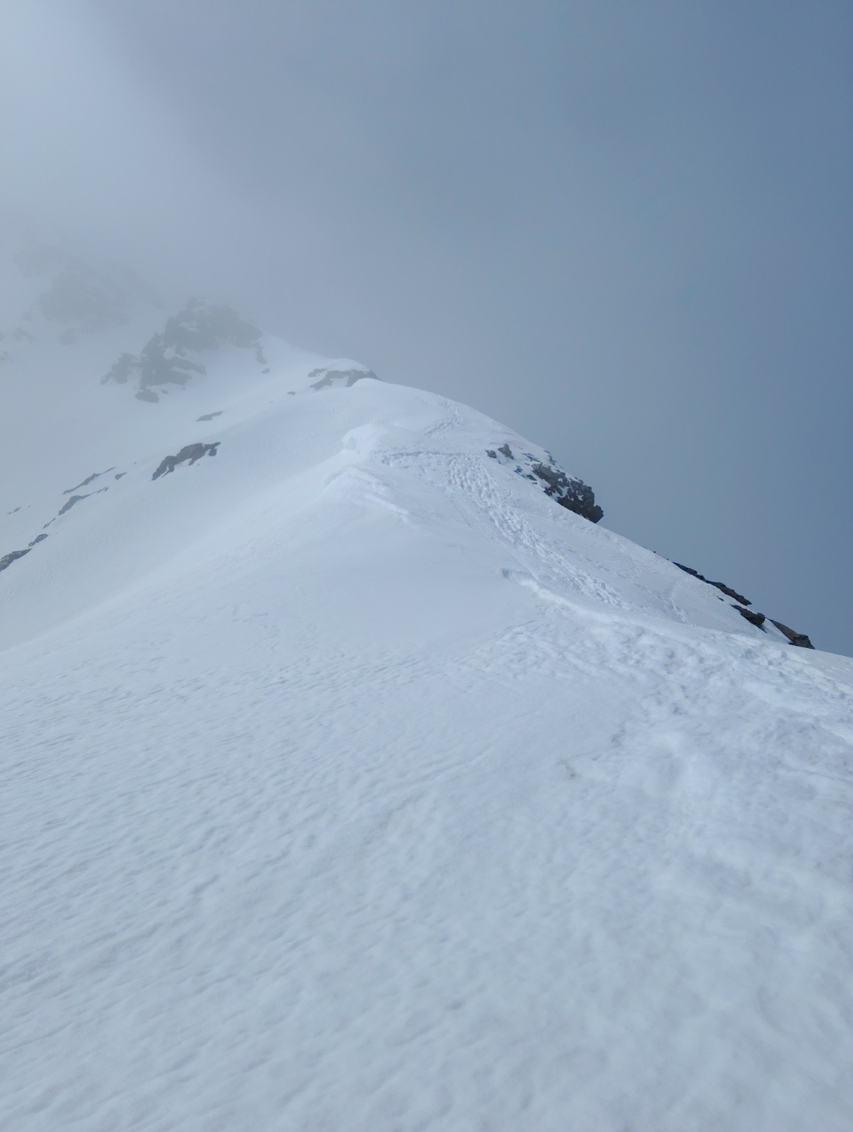 &nbsp;Descente de l'arête&nbsp;