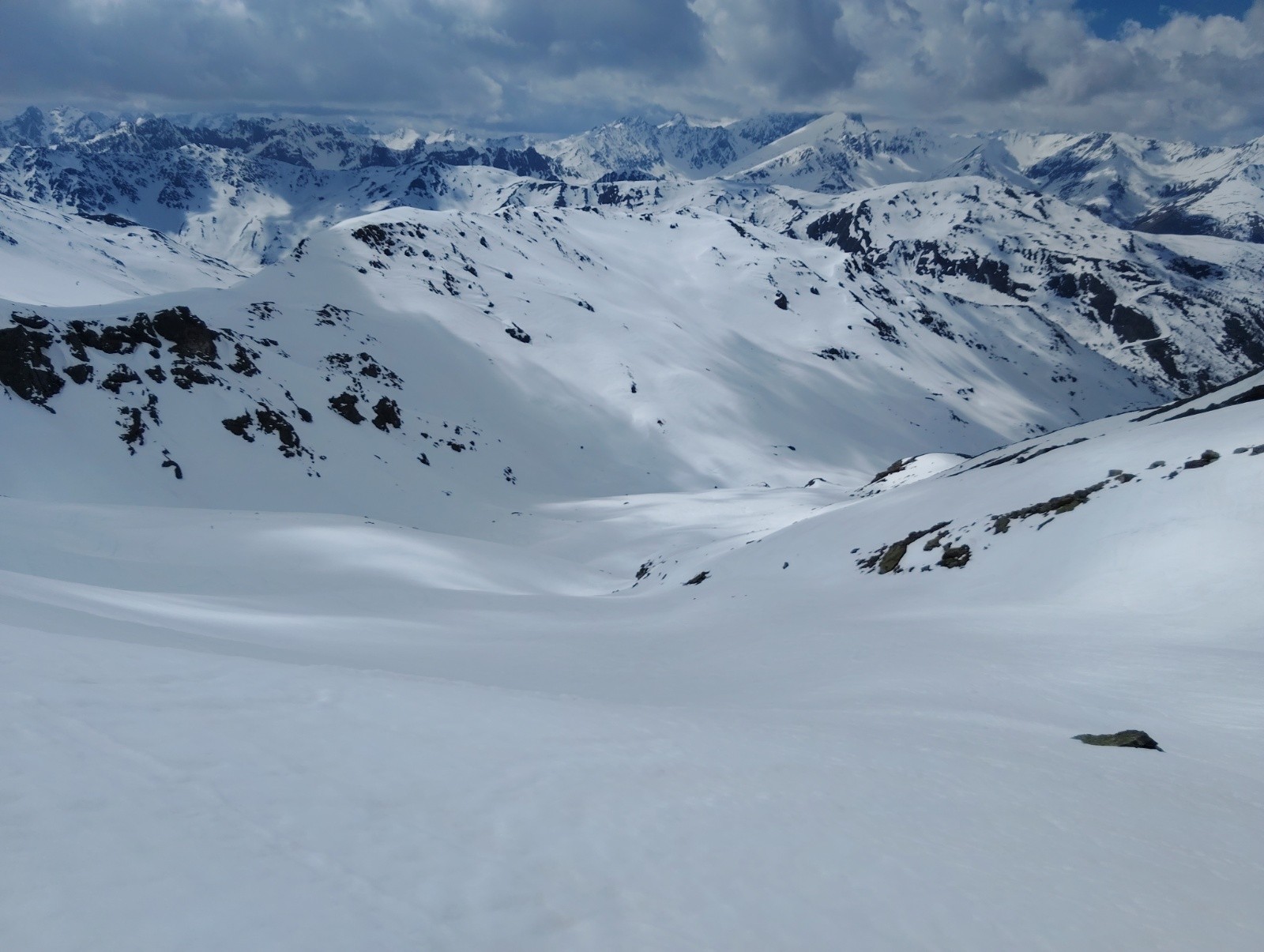 &nbsp;Le vallon de descente pour rentrer