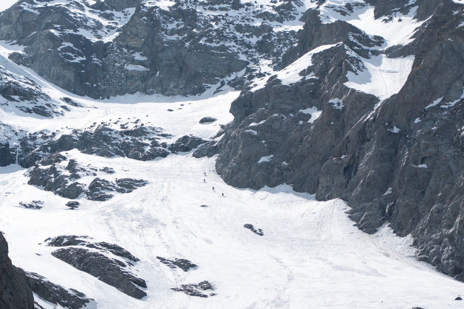 &nbsp;Certains sont descendus par le glacier