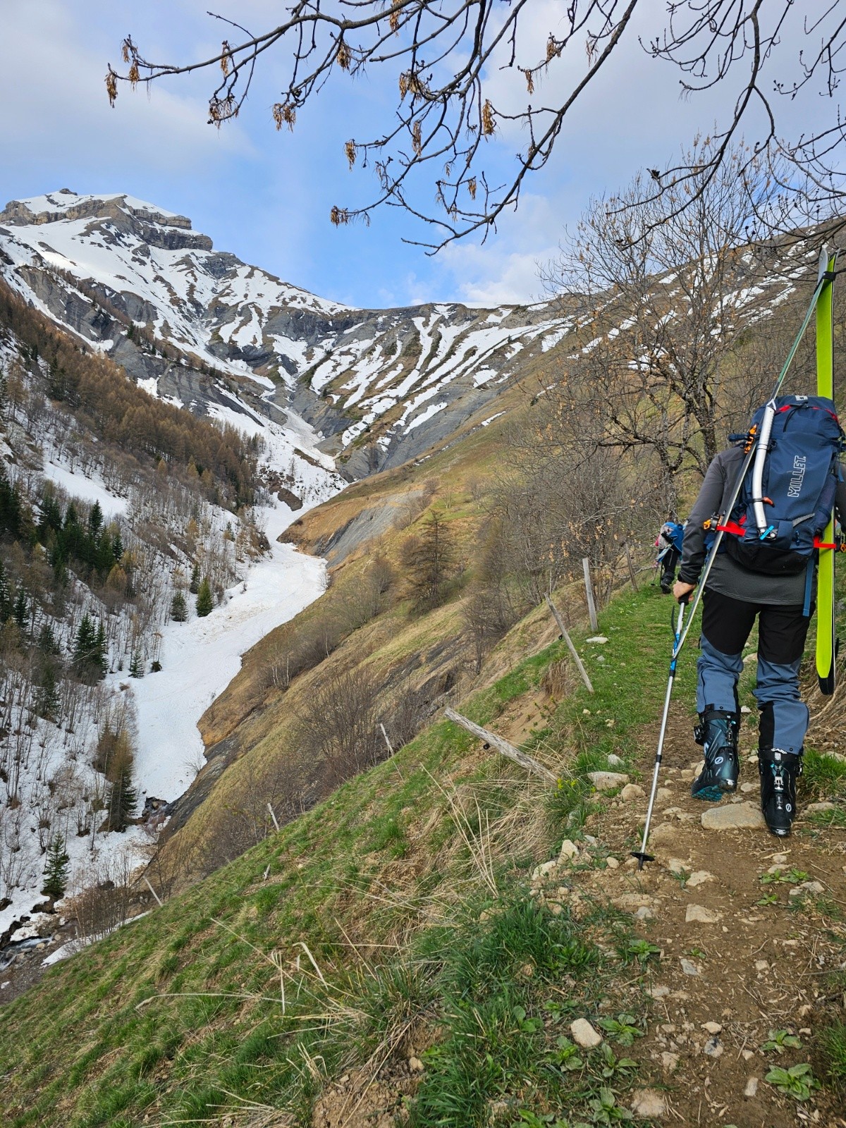 &nbsp;Le goulet est enneigé