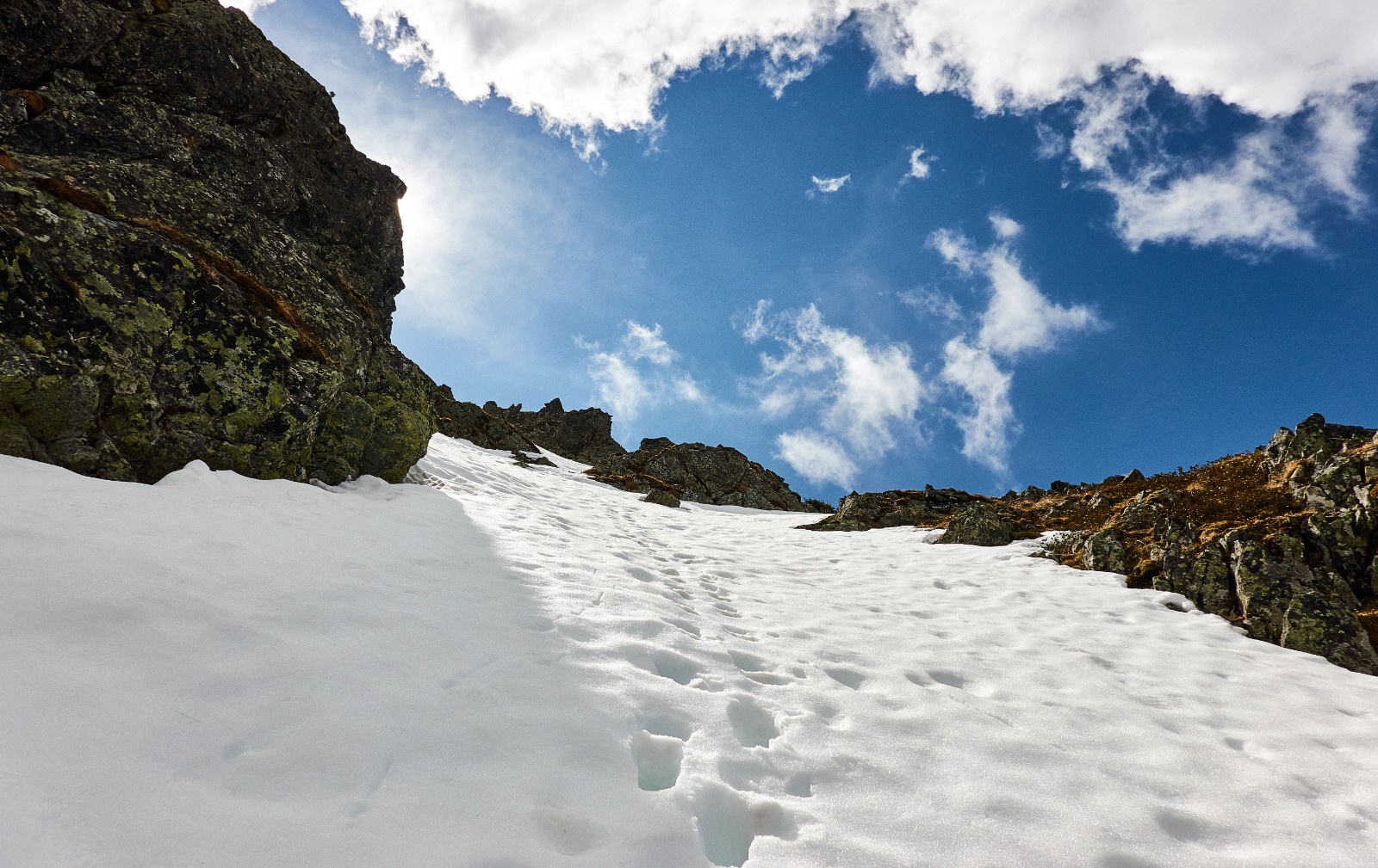 Joli couloir raide et étroit...