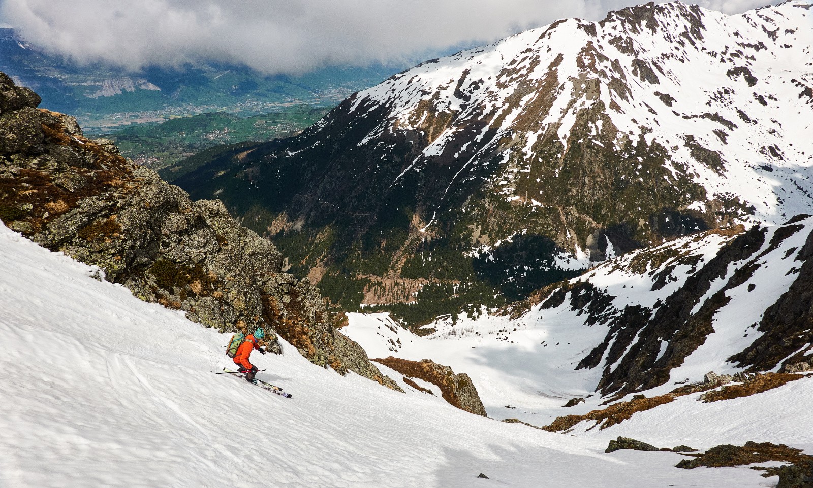 Descente avec le copain...
