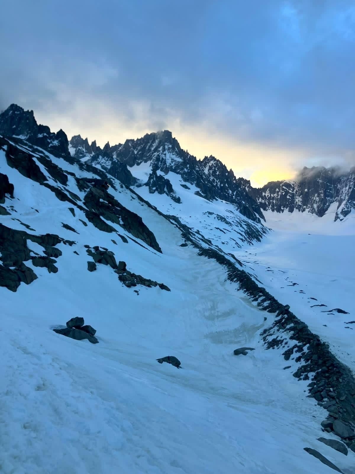 J2 : Lever de soleil sur le Mont Dolent&nbsp;