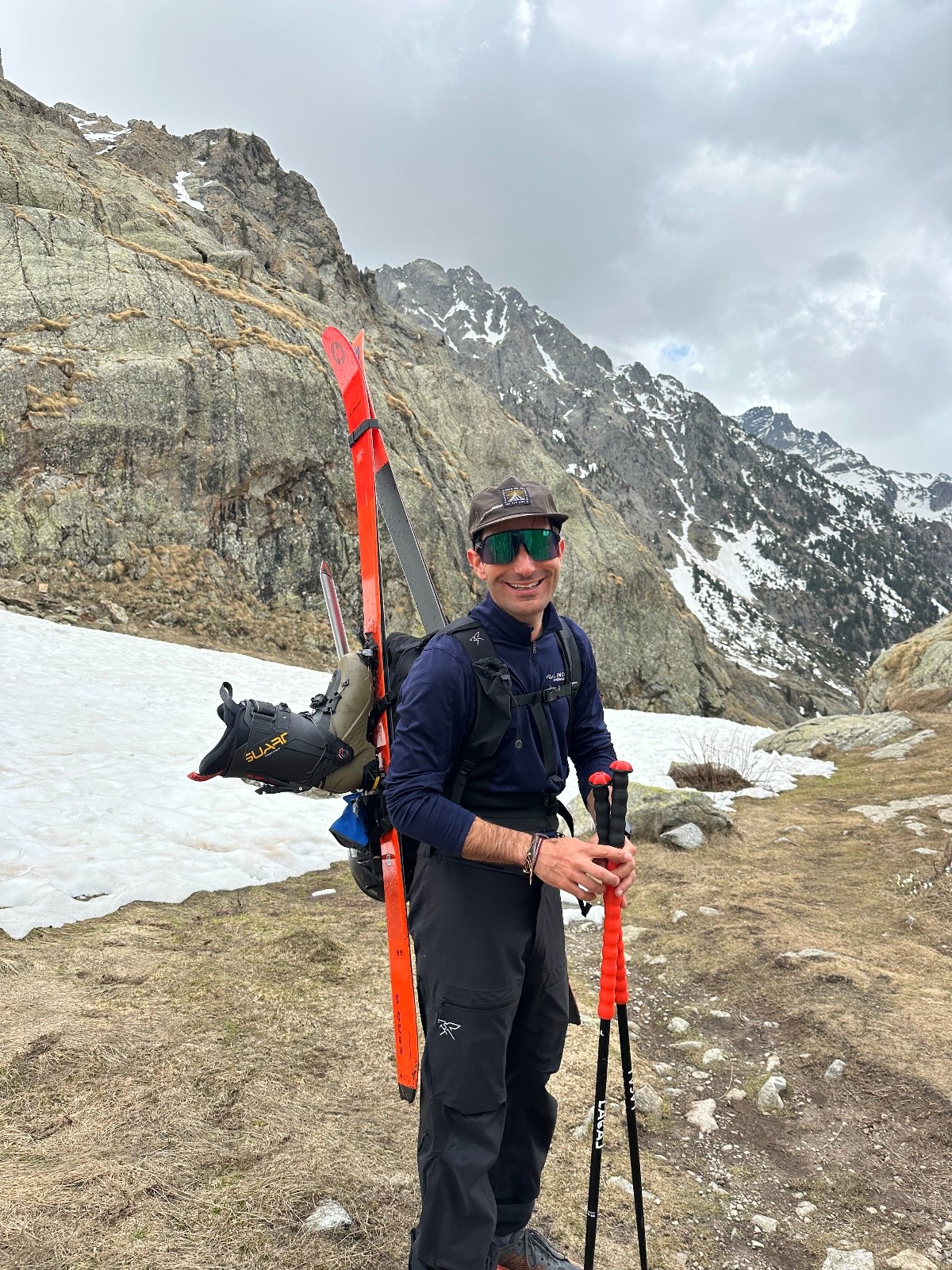 &nbsp;J2 : Arrivée au mur des italiens sur le retour - fin du ski