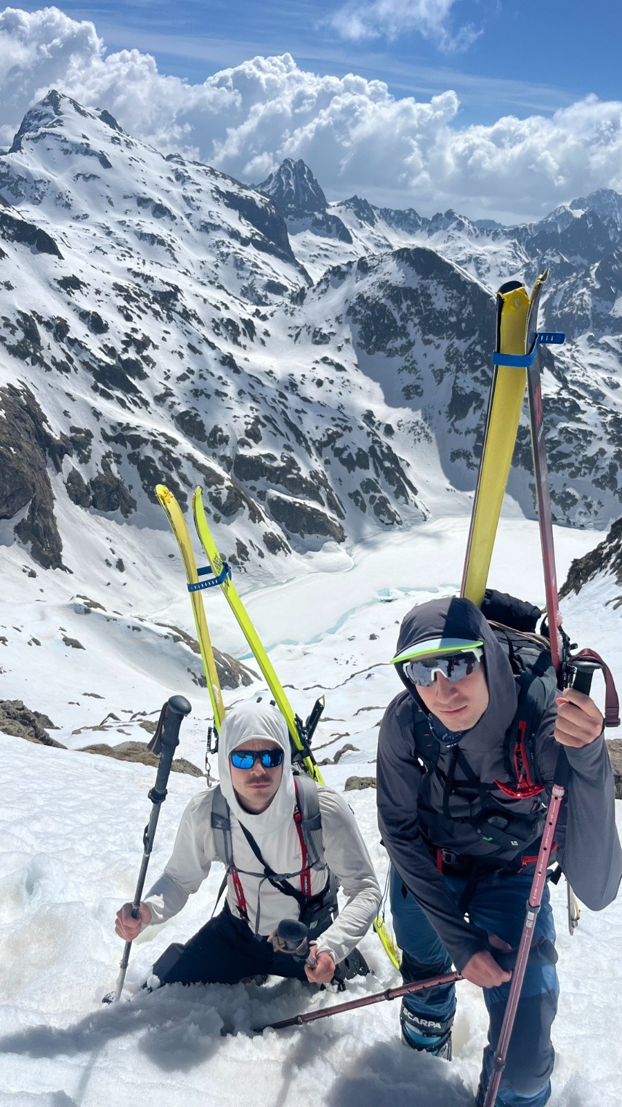 J1 : Terrasses du Gélas au dessus du Lac Long&nbsp;