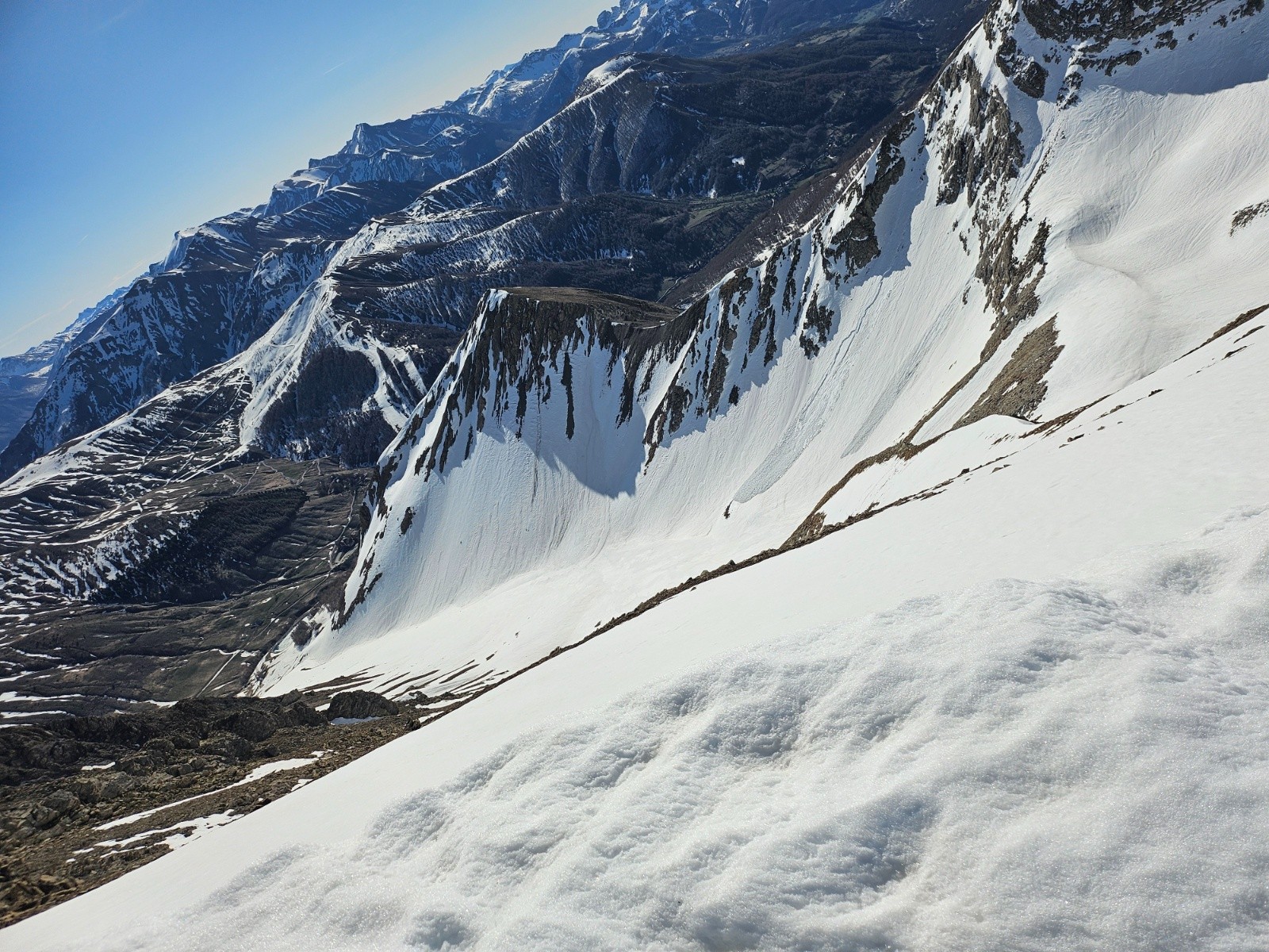 Descente dans le vallon Sud