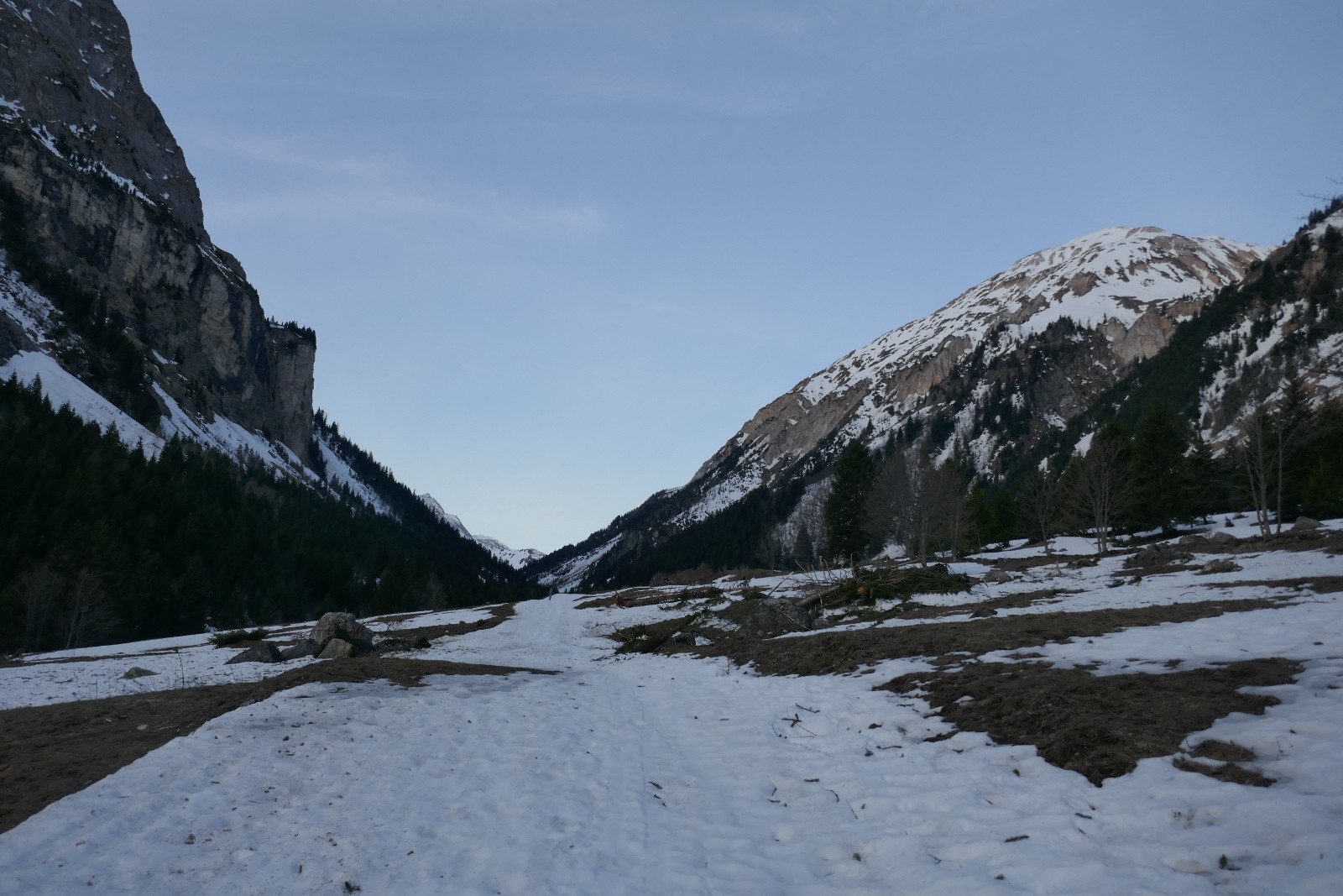 Etat de la route à 1500m 