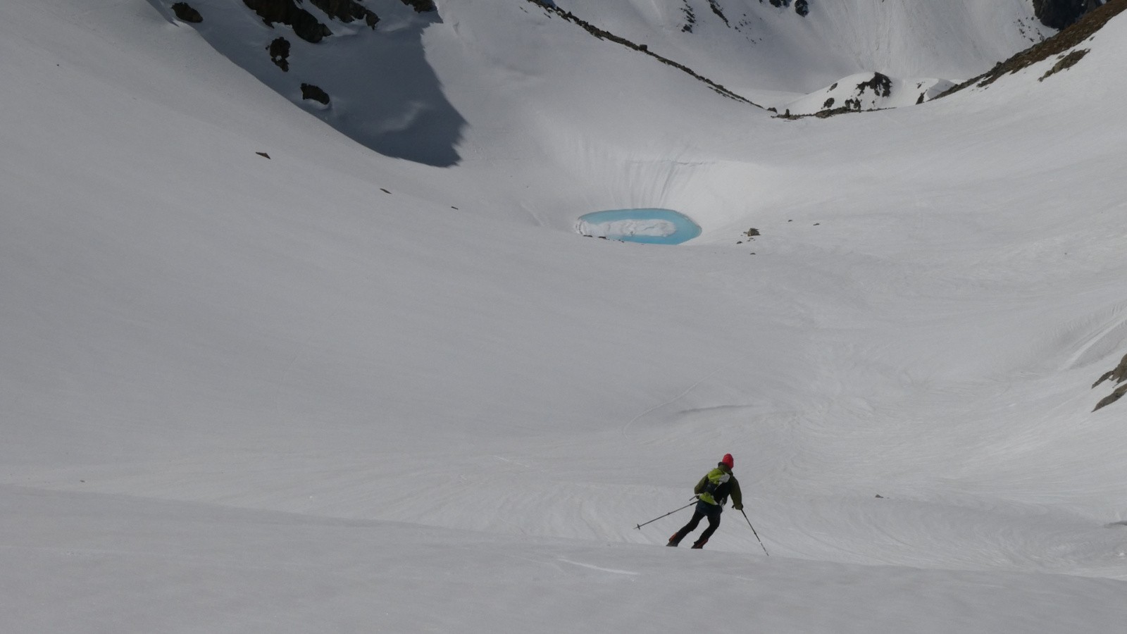 descente vers le lac Glacé&nbsp;