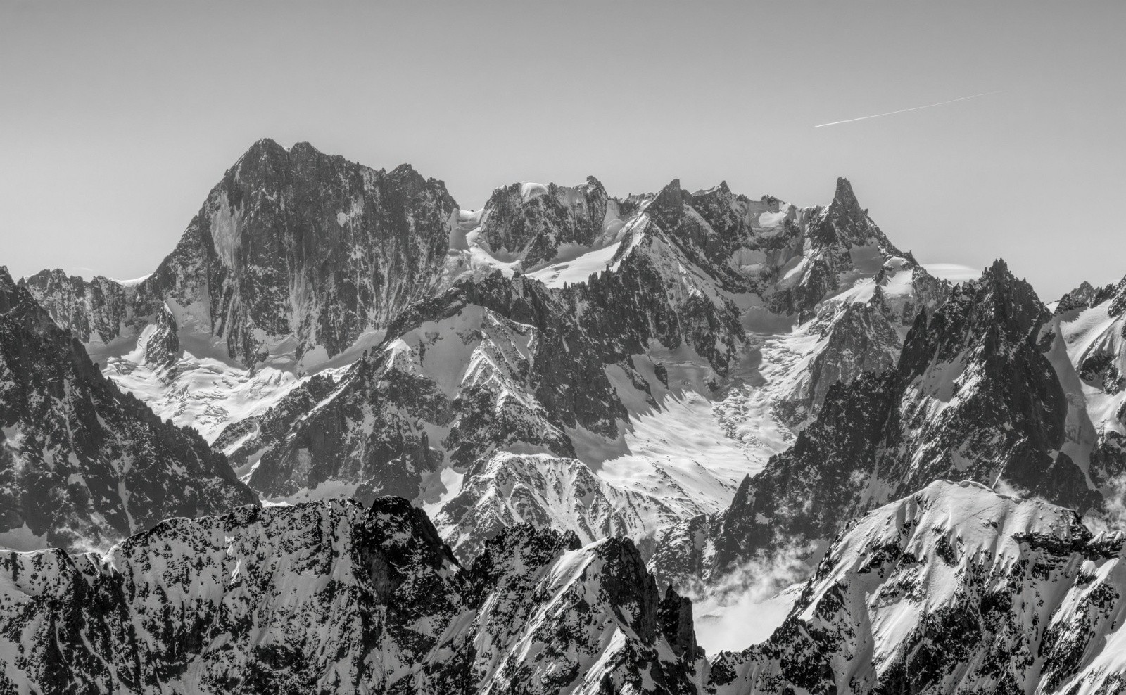 Grandes Jorasses et Dent du Géant&nbsp;