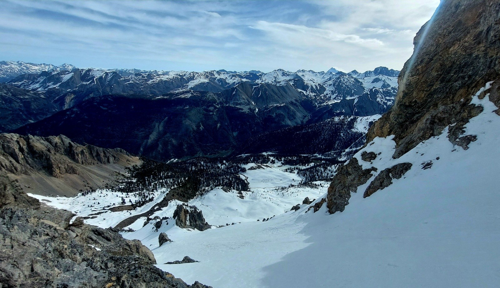 &nbsp;Pente entre les deux couloirs